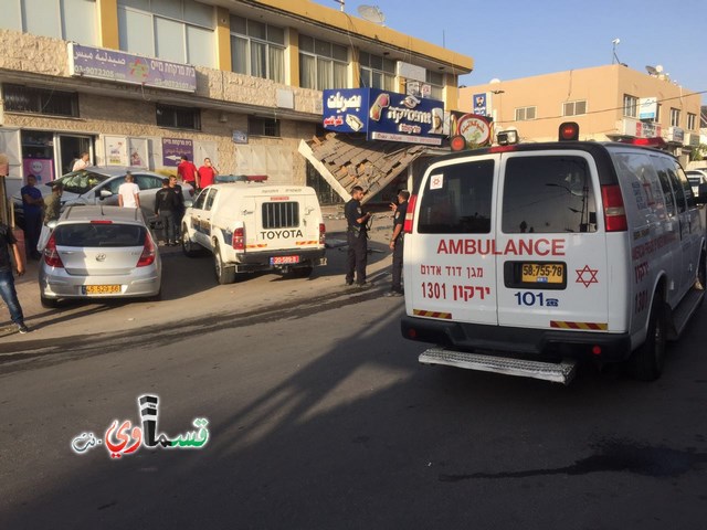  كفر قاسم : حادث طريق خطير قرب النصب التذكاري واصابة ثلاثة اشخاص بين المتوسطة والطفيفة 